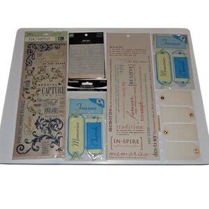 Scrapbooking Stickers Rub-On Memory Book Recollections Themed Lot